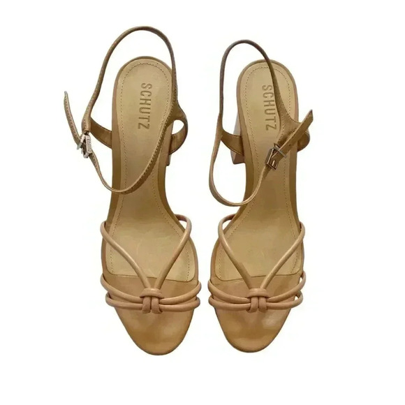 NEW Schutz Kelsie Leather Platform Sandals size 9.5 - Picture 3 of 8